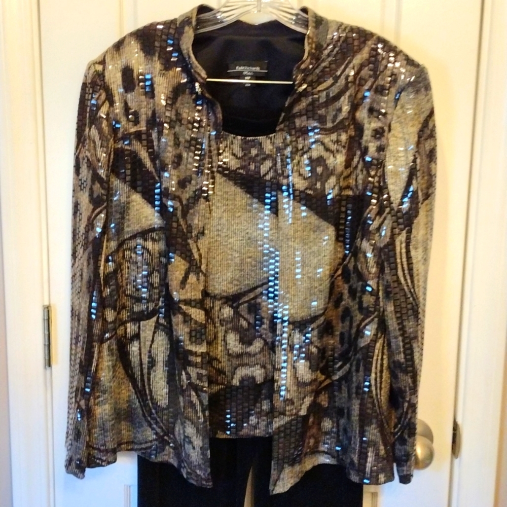 R&M Richards dress pants and beautiful blouse.